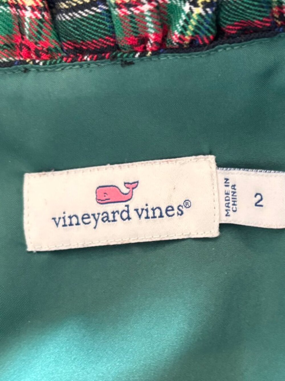 Vineyard Vines Wool Blend Sleeveless Ruffle Neck Dress - Size 2 - Picture 4 of 5